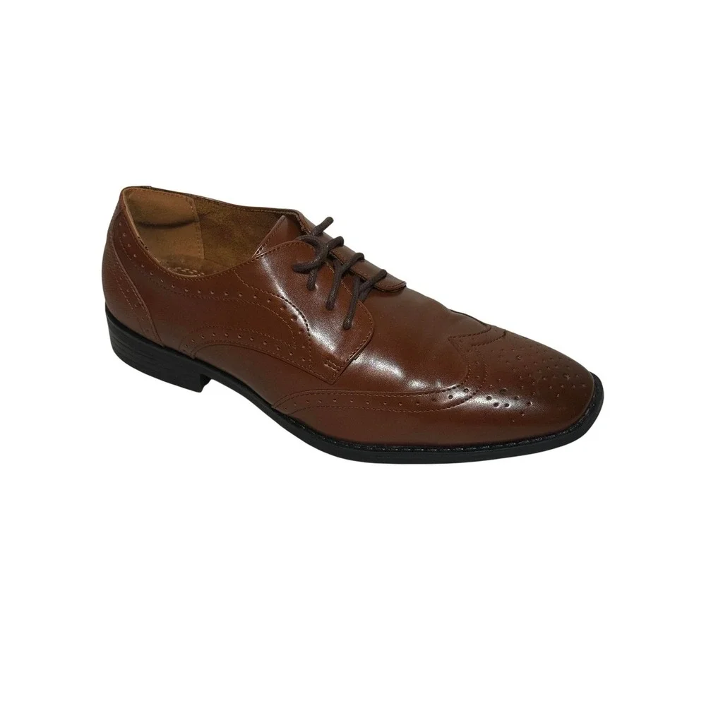 Stacy Adams Brown Wingtip Oxford‎ Brogue Dress Shoes Men Size 6 Mens